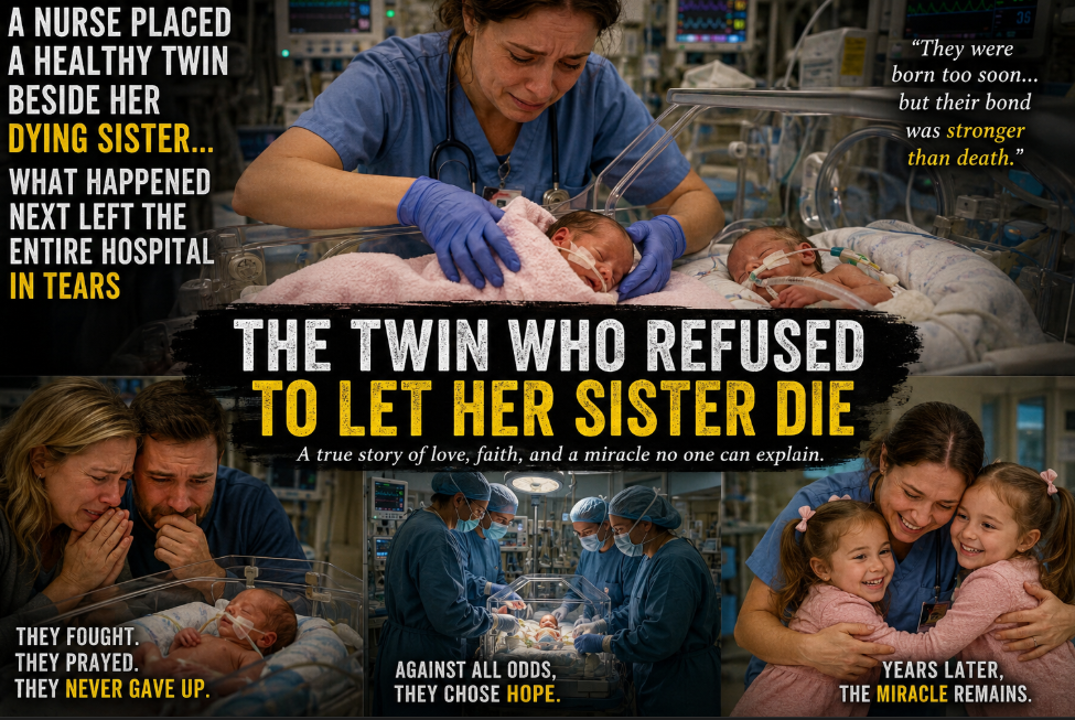 The Nurse Placed a Healthy Twin Beside Her Dying Sister… What Happened Next Left the Entire Hospital in Tears