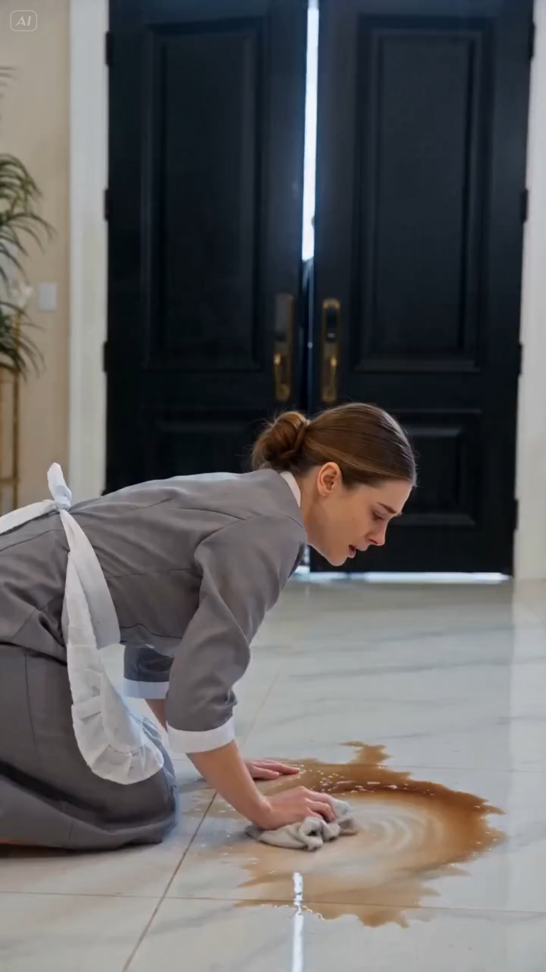 88 THE BILLIONAIRE FROZE WHEN HE SAW HIS “MISSING” WIFE SCRUBBING FLOORS INSIDE HIS OWN MANSION