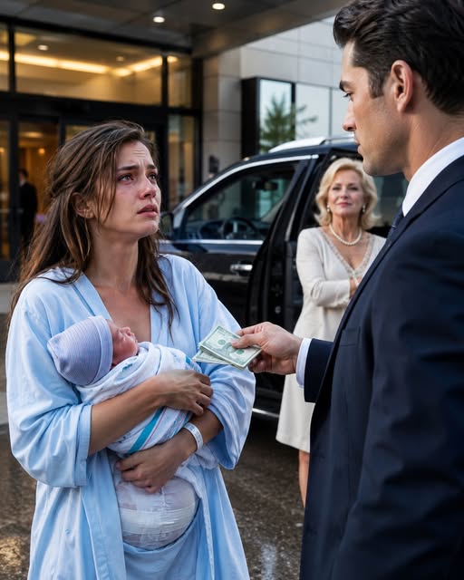 144 Five days after my C-section, my husband left me outside the hospital with our newborn son in my arms and bus fare in my palm. The black luxury SUV idled a few feet away, polished, warm, and waiting for his mother—not for me. Jasper didn’t look ashamed when he pressed the bills into my hand. He looked annoyed, as if my pain were an inconvenience ruining his lunch reservation.