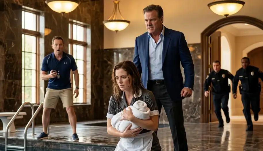 170 The Lifeguard Looked Away, So the Maid Jumped In — Then a Silent Alarm Lit Up on the Billionaire Father’s Watch