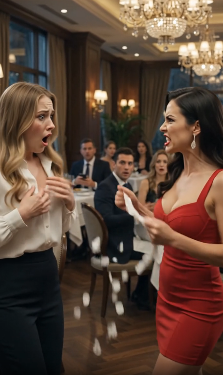 357 The sound of the slap was so loud that the entire restaurant stopped breathing.