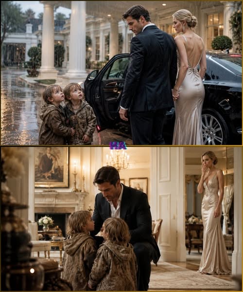 370 He Was Taking His Perfect Fiancée Home Until Two Toddlers in the Rain Looked Up With His Eyes