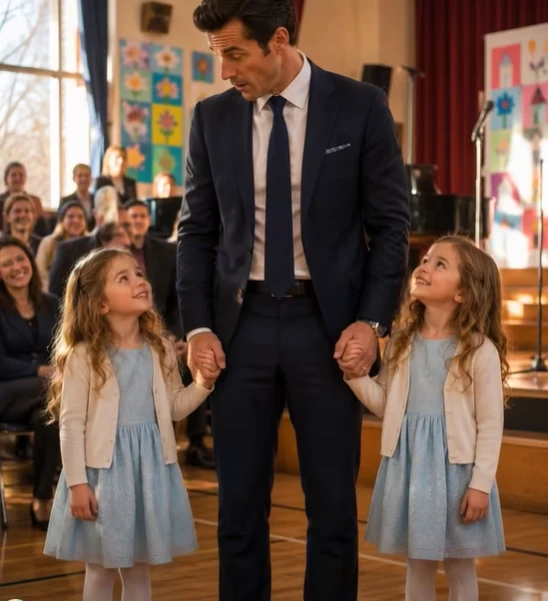 385 POOR TWINS ASK A YOUNG BILLIONAIRE TO BE THEIR DAD AT SCHOOL — HIS ANSWER LEAVES ALL SPEECHLESS