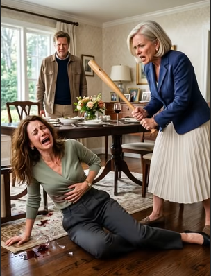 405 "I paid my mother-in-law $6,000 every month, but when I refused her extra $5,000 shopping demand, she smashed a baseball bat into my ribs. My husband watched me collapse and did nothing. I walked out broken but silent, and by morning, the police were at their door with a warrant.