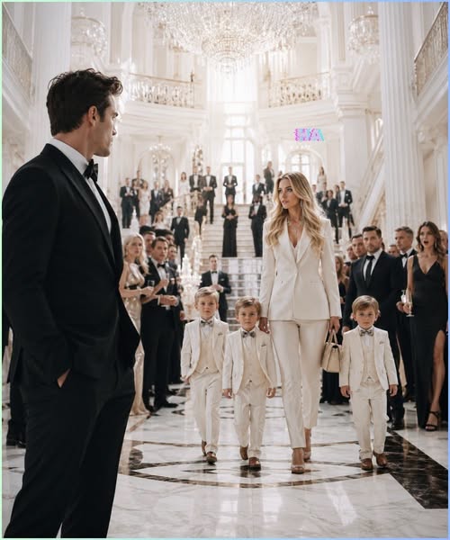 487 The Billionaire Mafia Boss Invited His Ruined Ex to Humiliate Her, but She Walked In Richer Than Him With the Three Triplets He Never Knew Were His
