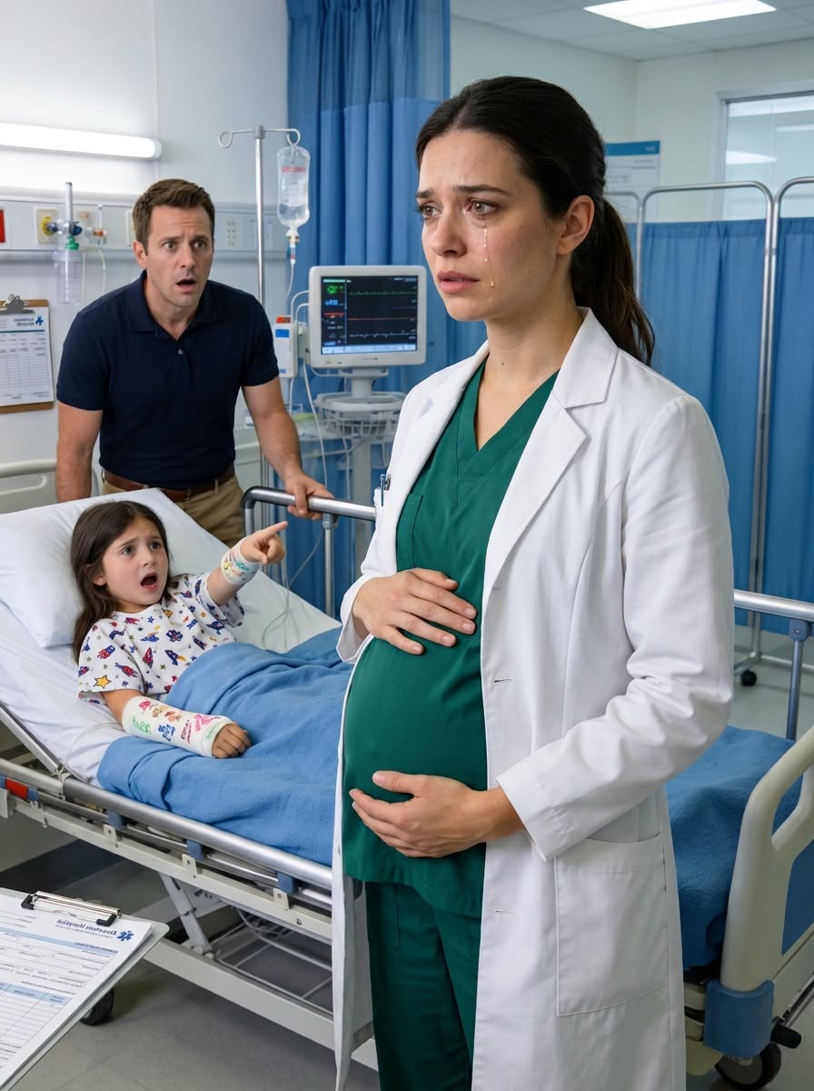 247 He stormed into the emergency room with his hurt daughter in his arms, never once suspecting that the doctor standing before him was the pregnant woman he had walked away from months earlier; but when the little girl whispered