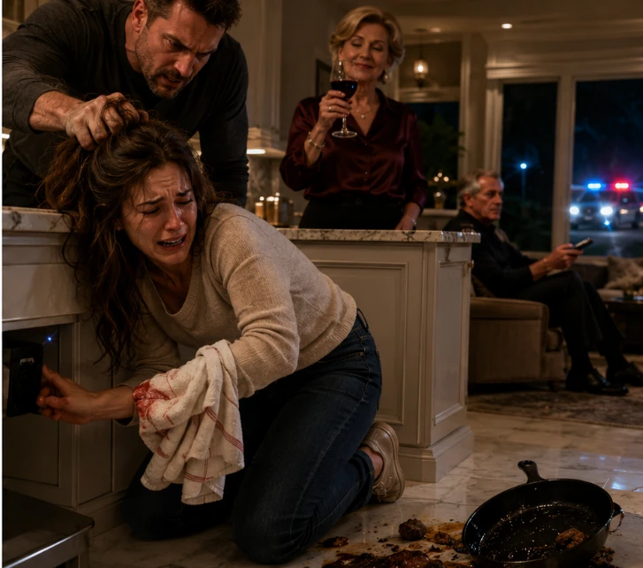 569 My Husband Deliberately Slammed My Hand Onto the Burning Stove Because the Steak Was “Overcooked.” As I Collapsed in Agony, My Mother-in-Law Stepped Over Me to Grab the Wine, Laughing, “She Needs to Learn Her Place.” 111