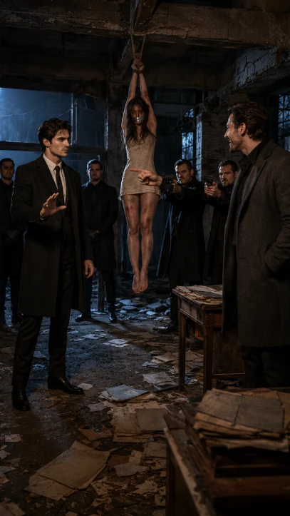 574When I Entered That Ruined Room and Saw My Little Sister Hanging From the Ceiling, Bruised and Gagged, Something Inside Me Went Cold. Her Husband Smirked. 111