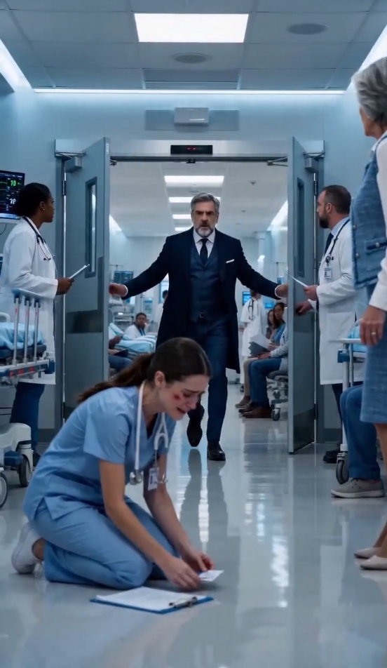 90 My Mother-in-Law Slapped Me While I Was Six Months Pregnant and Called Me a Worthless Nurse—Then the Hospital’s Billionaire Owner Fell to His Knees and Said, “That’s My Daughter.”