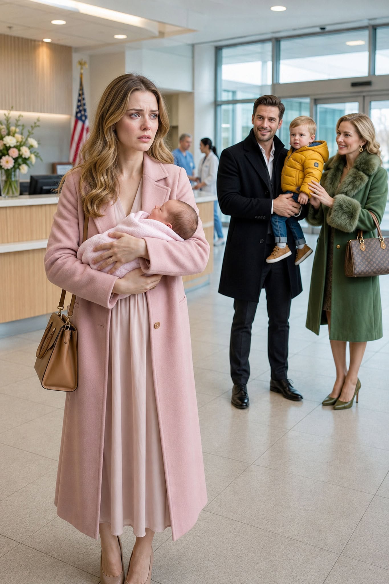 603 My Husband Brought His Mistress and Secret Son to Pick Me Up After Childbirth—Then She Mocked My Newborn While Wearing My Dead Mother’s Bracelet. He Thought I Knew Nothing...
